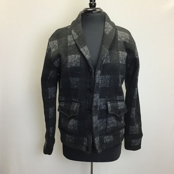 Azul by Moussy- Plaid Knit Cardigan/Jacket - Picture 1 of 8